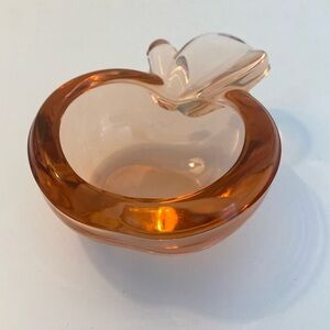 Apple Trinket Bowl Paperweight Glass